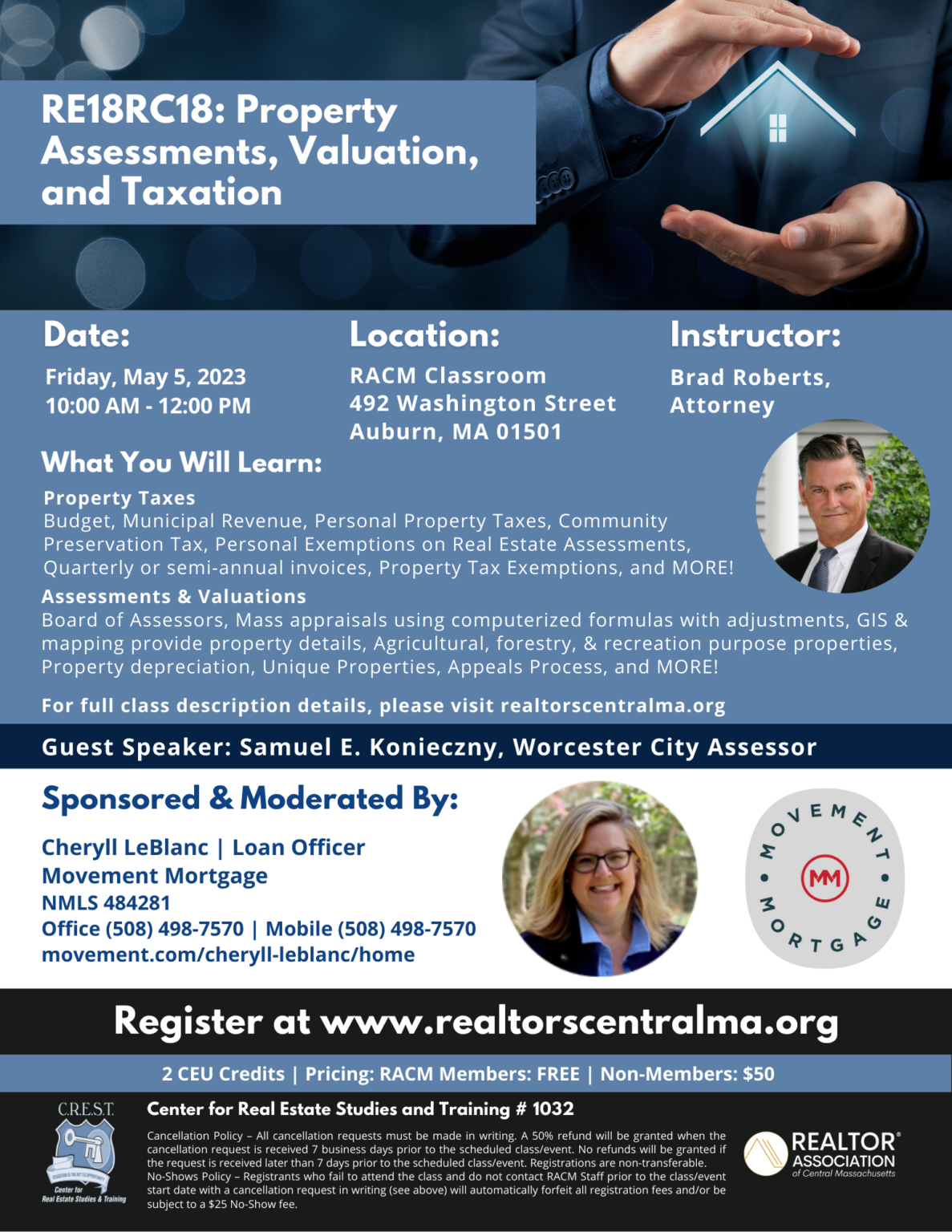 RE18RC18 Property Assessments, Valuation, and Taxation REALTOR